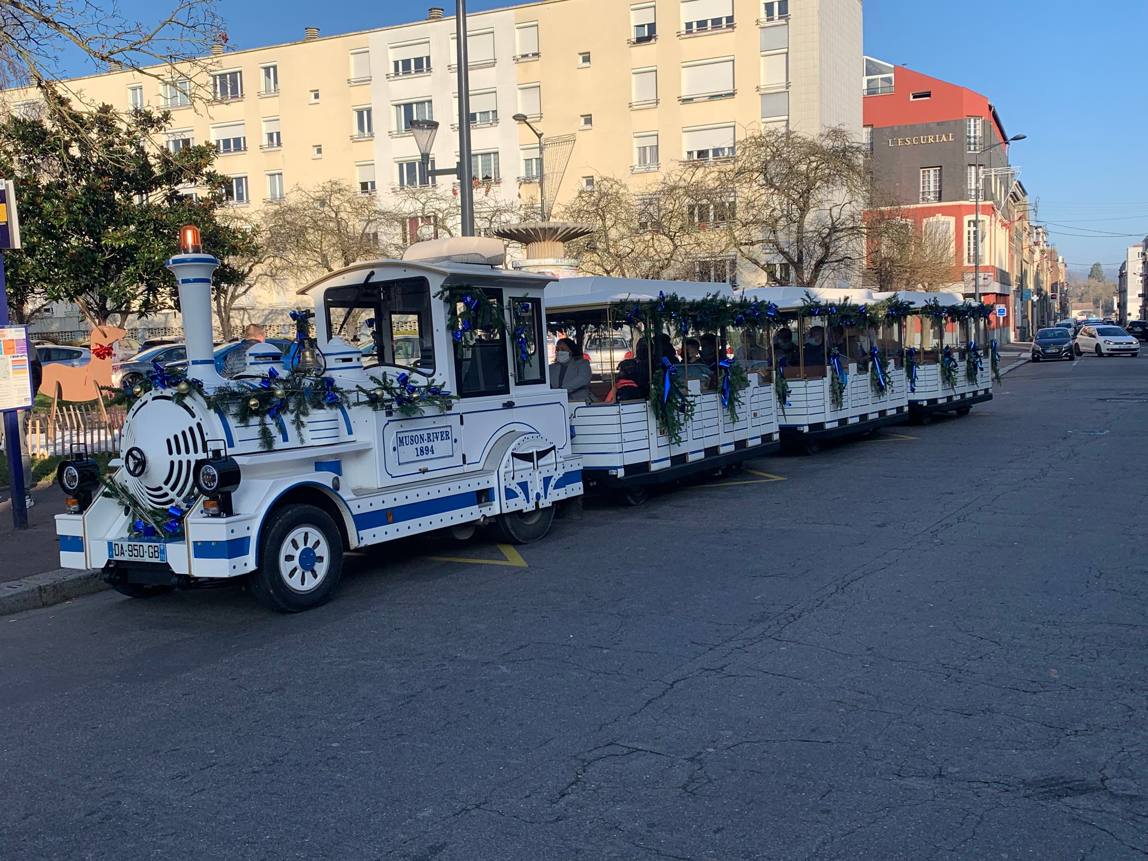 Christmas tourist train entertainment