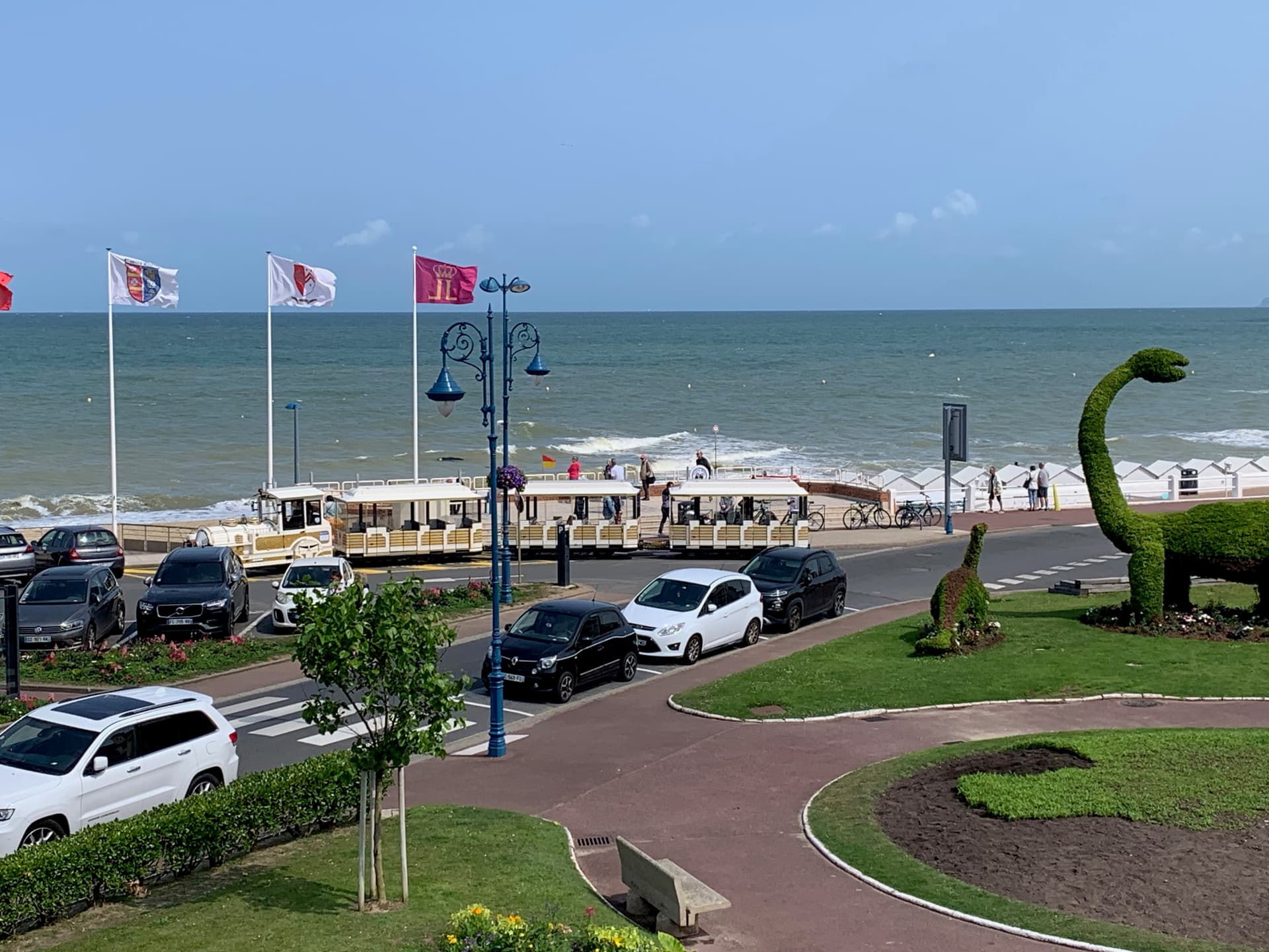 Tourist circuit by petit train in Villers-sur-Mer
