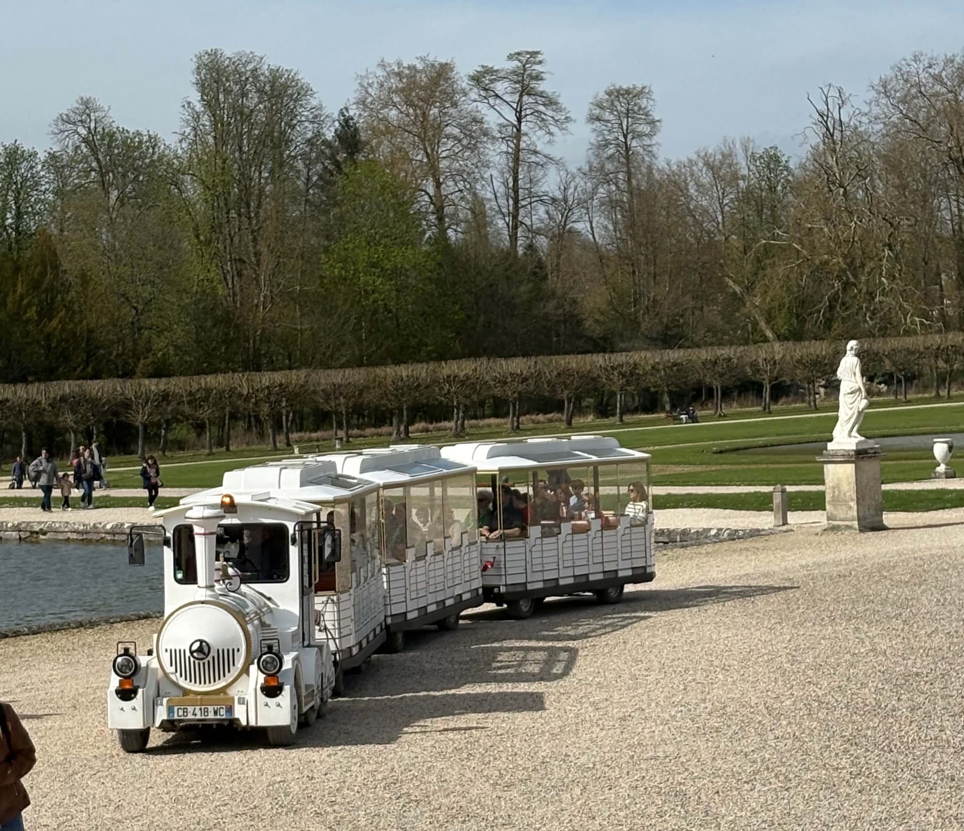 Visite château petit train touristique