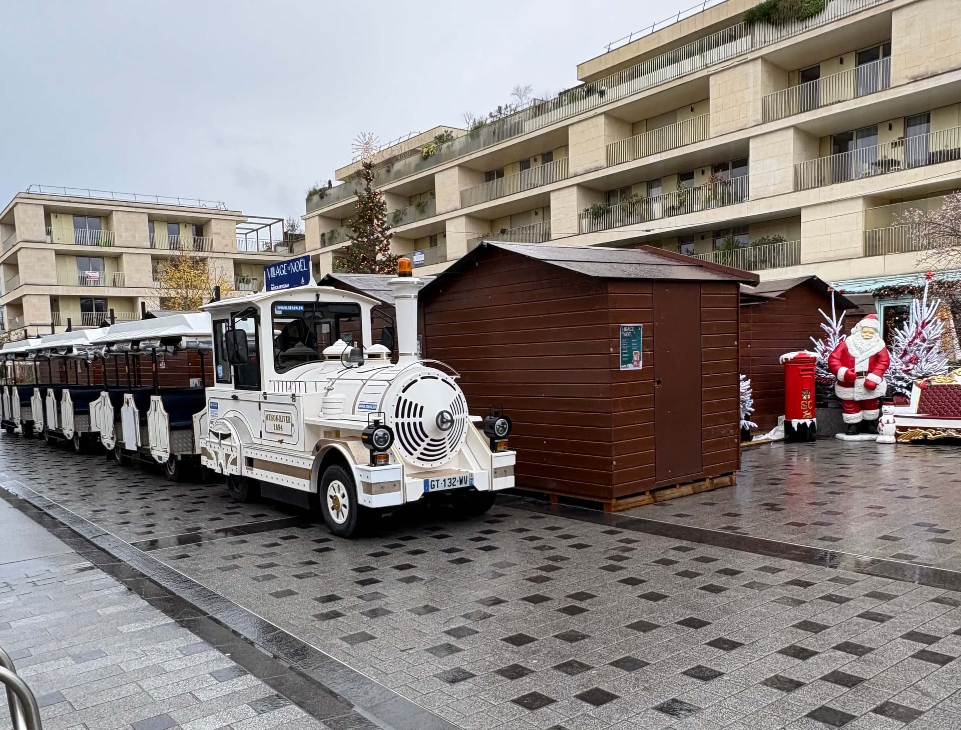 Christmas animation tourist train festive