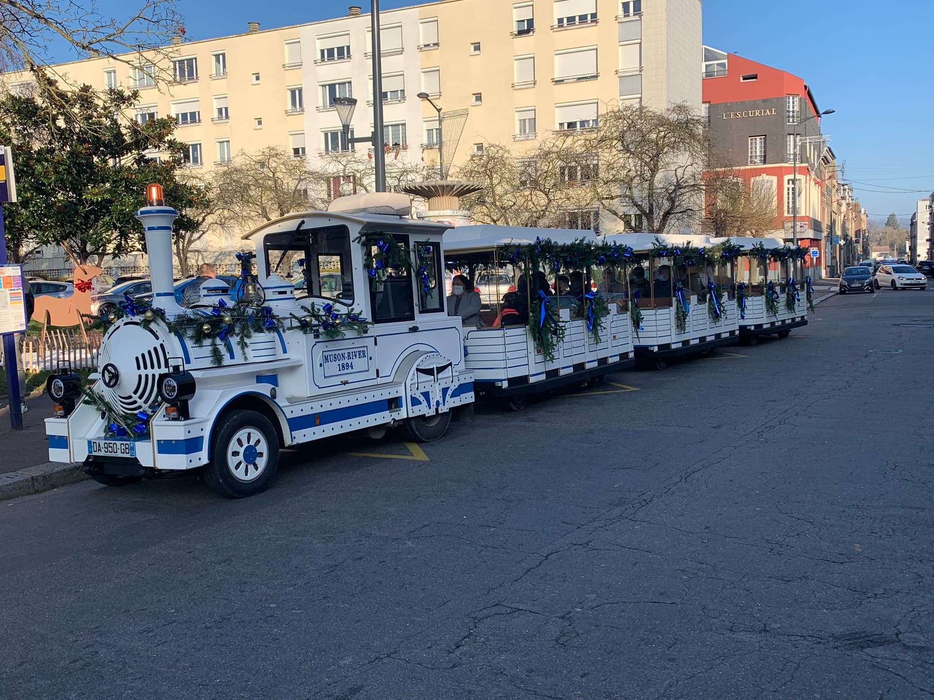 Petit train comité entreprise Noël