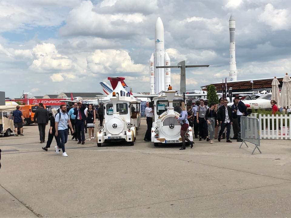 Tourist train shuttle Paris Air Show SIAE