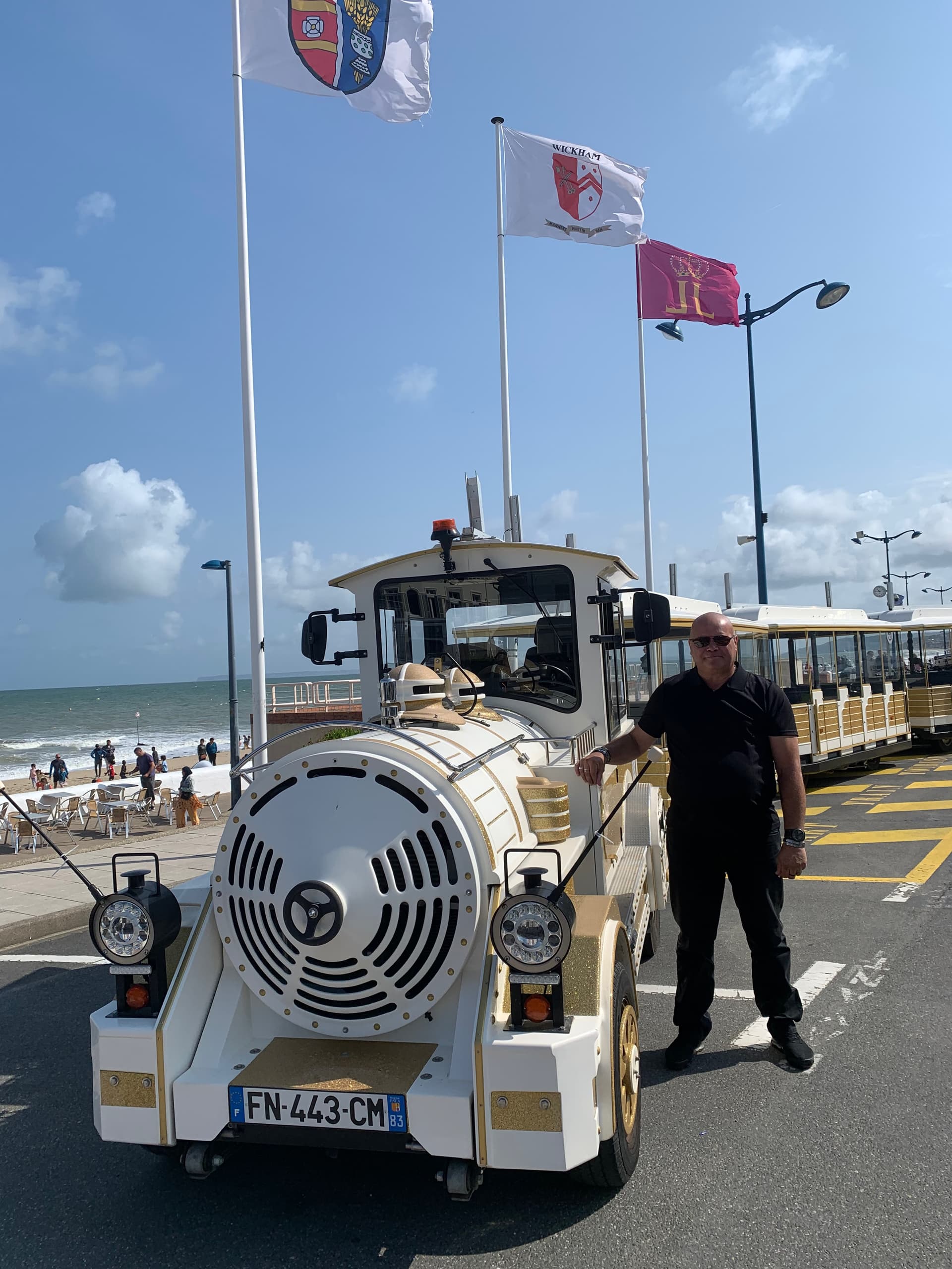 Tourist train Villers-sur-Mer seaside
